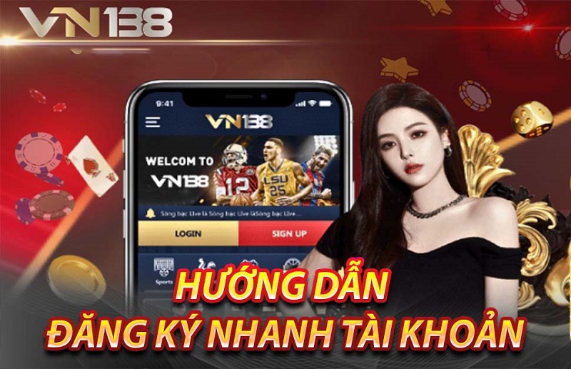 Đăng ký Vn138 trên điện thoại 